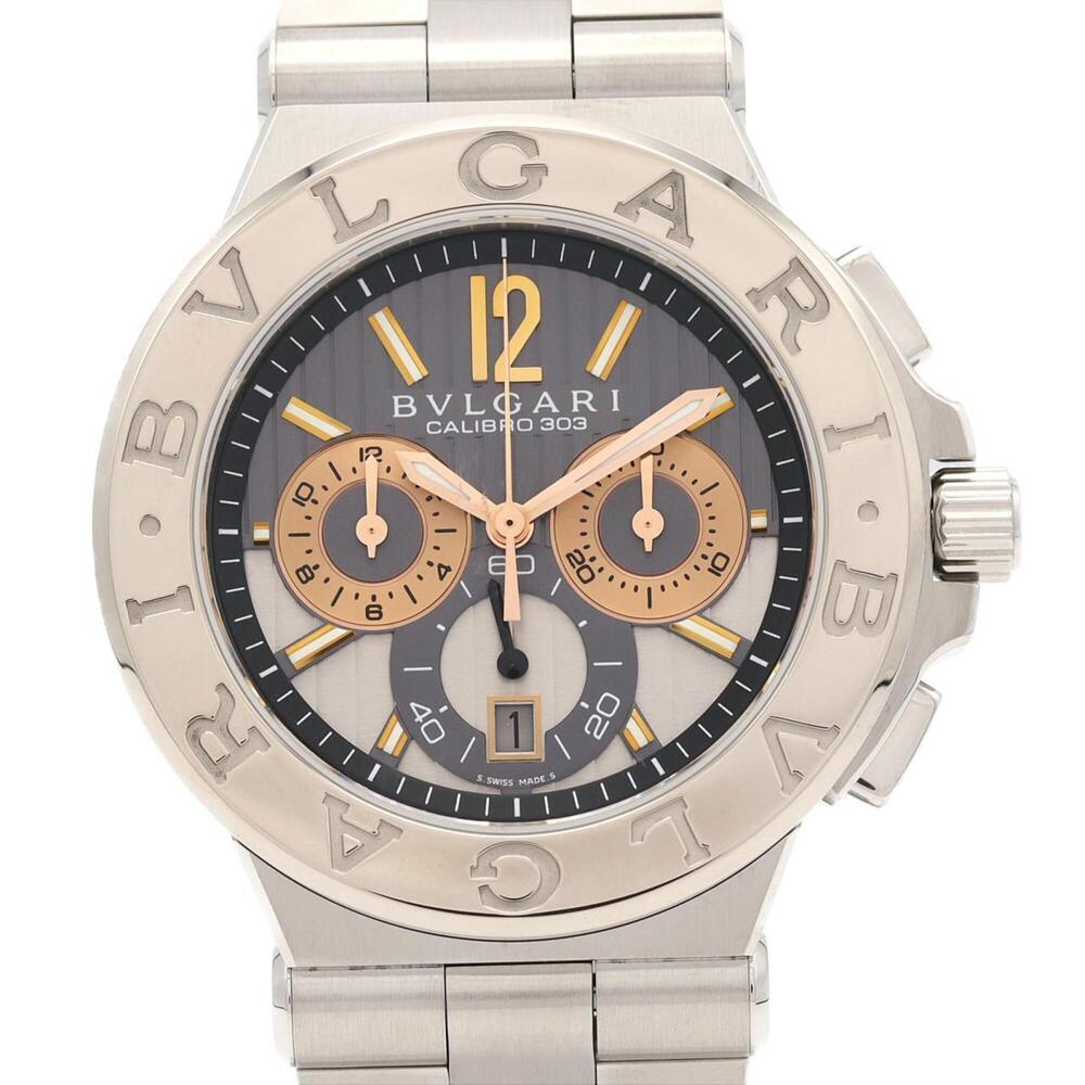 Bulgari Diagono Calibro 303 WG combination DG42SWGCH DG42C14SWGSDCH SSxWG aut...